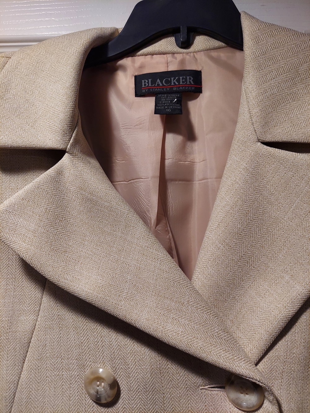 Blacker Beige Women's Pantsuit Jacket